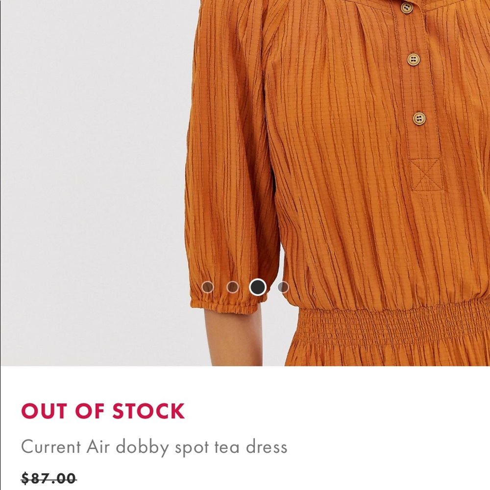 ASOS Current Air dobby tea length dress - Picture 4 of 4